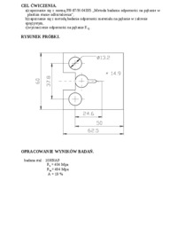 Badanie odporności na pękanie w płaskim stanie odkształcenia