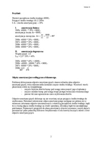 Amortyzacja. Ustalenie zużycia środków trwałych