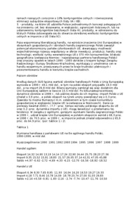 Stosunki handlowe między Polską a Unią