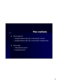 badania operacyjne,  wykład 6