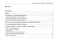 Biznasplan - przykład dla firmy transportowej