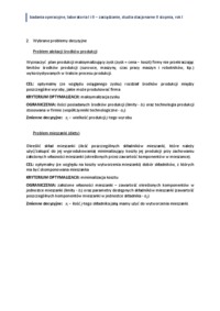 Programowanie liniowe - badania operacyjne