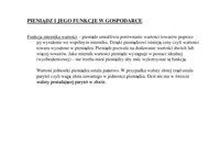 PIENIĄDZ I JEGO FUNKCJE W GOSPODARCE