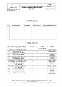 Procedura postępowania z produktem niezgodnym