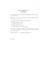 Algebra zadania