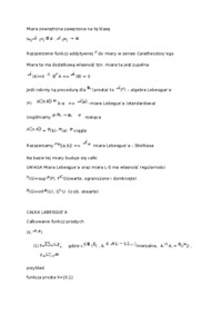 Wykład miara Legebsue'a