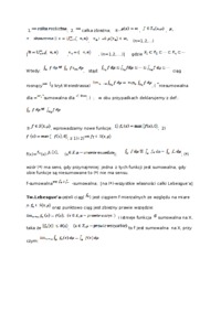 Sumowalność przestrzeni Lebesgue'a wykład