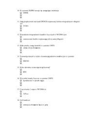 Systemy komórkowe  test