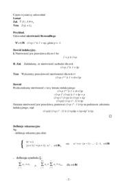Wykłady z analizy matematycznej dla I roku Elektroniki i Telekomunikacji