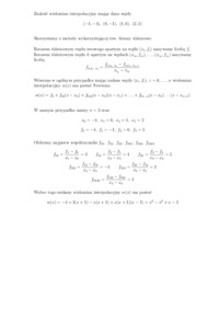 Interpolacja Lagrange