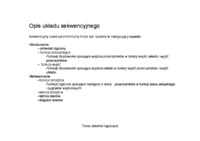 Sekwencyjny układ synchroniczny