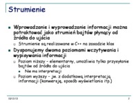 Operacje wejścia/wyjścia 