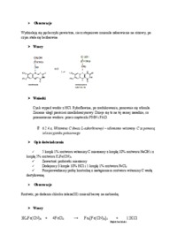 Witamina B1 - sprawozdzanie