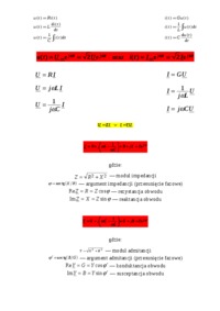Obwody elektrycznych metodą liczb zespolonych