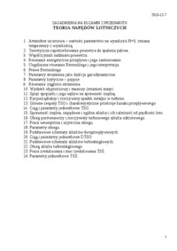 Teoria napędów lotniczych - egzamin