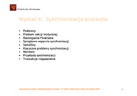 Synchronizacja procesów
