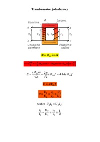 Transformator jednofazowy