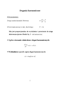 Ruch drgający w fizyce