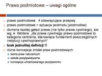Prawo podmiotowe - ogólnie