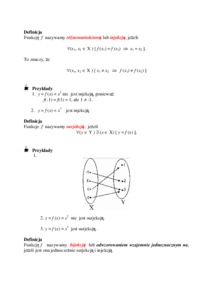 Algebra, funkcje - wykład 2