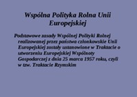 Wspólna Polityka Rolna Unii Europejskiej