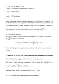 Analiza matematyczna - całki niewłaściwe