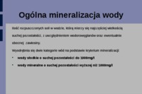 Charakterystyka jakosciowa wód