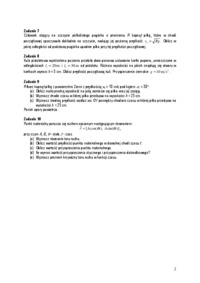 Kinematyka - zadania 1