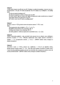 Kinematyka - zadania 2