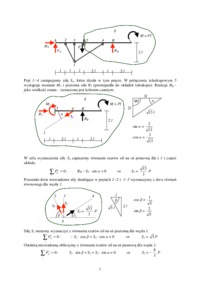 Belka ze skratowaniem - przykład
