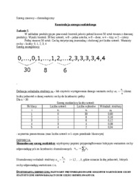 Statystyka, teoria + przykłady