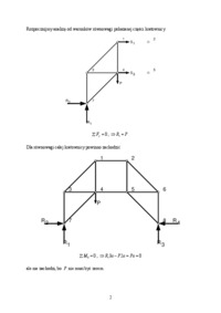 Kratownica płaska - przykład 4