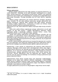 Socjologia ogólna - społeczeństwo