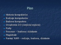 Budowa i działanie komputerów