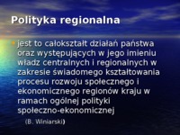 Zarządzanie rozwojem regionlanym