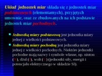 Podstawy metrologii - wykład 2 - Układ jednostek miar