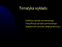 Podstawy metrologii - wykład 6