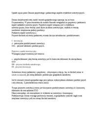 Sposób ujęcia przez Domara popytowego i podażowego aspektu wydatków inwestycyjnych