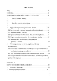 Rola telewizji w życiu dziecka 6-letniego