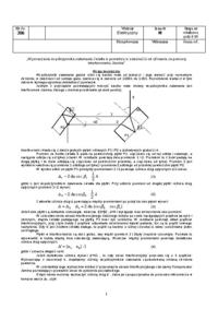 Sprawozdanie: wyznaczanie współczynnika załamania światła w powietrzu