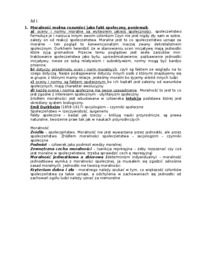 Socjologia moralności - wykład 1