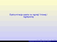 Analiza danych statystycznych - wykład 4