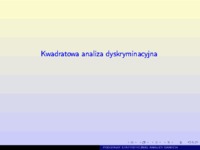 Analiza danych statystycznych - wykład 5