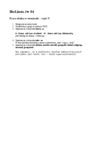 BioLinux - ćwiczenia 4