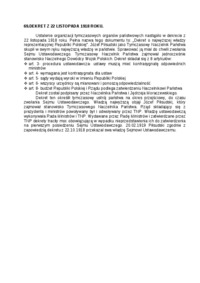 Dekret z 22 listopada 1918 roku