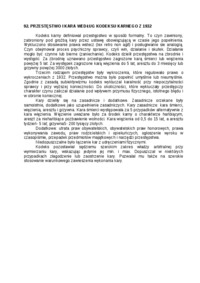 Przestępstwo i kara według kodeksu karnego