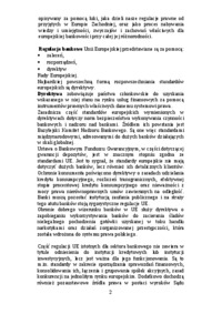 Dostosowanie polskiego systemu bankowego do standardw  UE