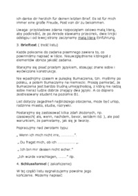 Niemiecki - jak napisać list prywatny 