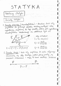 Ćwiczenia z mechaniki - notatki