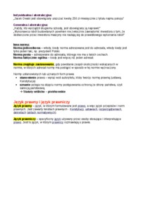 Normy postępowania , język prawniczy.